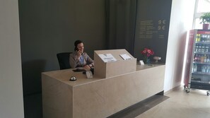 Check-in/check-out kiosk