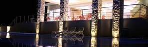 Front of property – evening/night