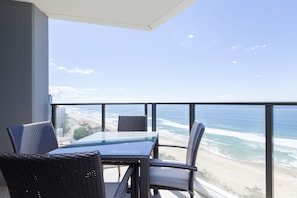 Blick vom Balkon