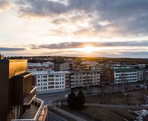 Stadsutsikt från boendet