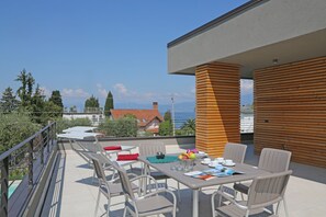 Blick vom Balkon