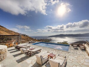 Schwimmbad des Ferienhauses