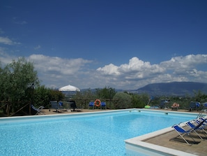 Schwimmbad des Ferienhauses