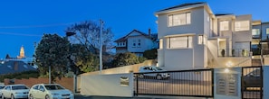 Front of property – evening/night