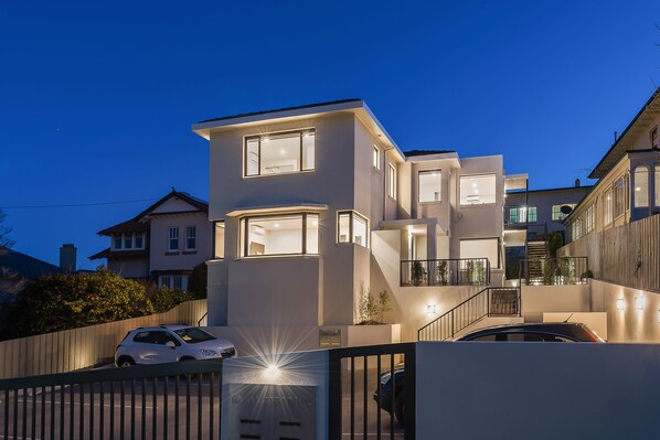 Front of property – evening/night