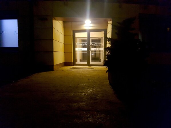 Front of property – evening/night