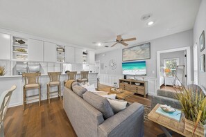 Family Room with Smart TV.