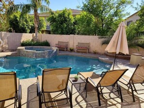 Poolside lounge chairs