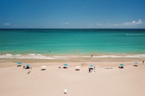 Beach as seen from balcony