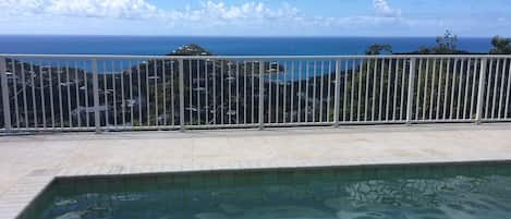 Enjoy the pool with views of St Croix, Great Cruz Bay, Chocolate Hole & Hart!