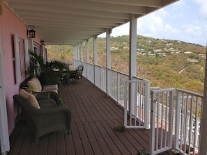 Upper level deck.