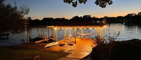 Boat Dock at night