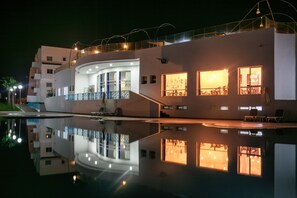 Front of property – evening/night