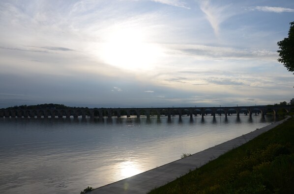 Another beautiful sunset view of the Susquehanna River in front of the house