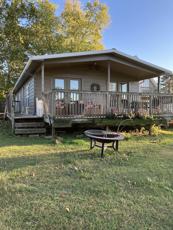 Front deck facing lake