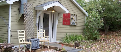 Parking at the front door, sunrise seating.