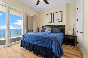 Main Bedroom with King Size Bed, and Luxury Bedding.