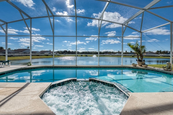 The BEST pool view in Hampton Lakes - no staring at a wall or other home