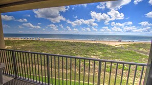 The beach in front of our complex is not crowded like at the bigger complexes