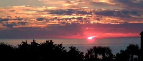 Sunrise from the living room balcony