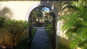 Gate to Paradise. This condo complex is so close to downtown, but very quiet.