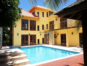 the gorgeous very private pool and backyard