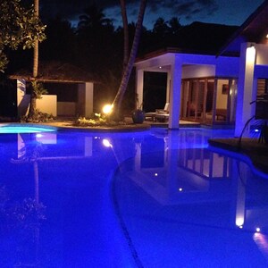 evening at poolside