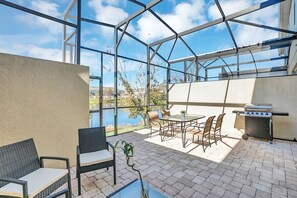 Screened In Patio with Lake Views