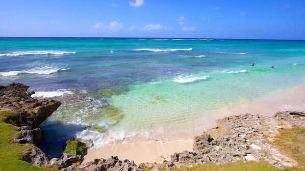 Beach in Front of the Apartment - Low tide and great for a swim 