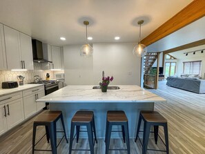 Family style kitchen seating