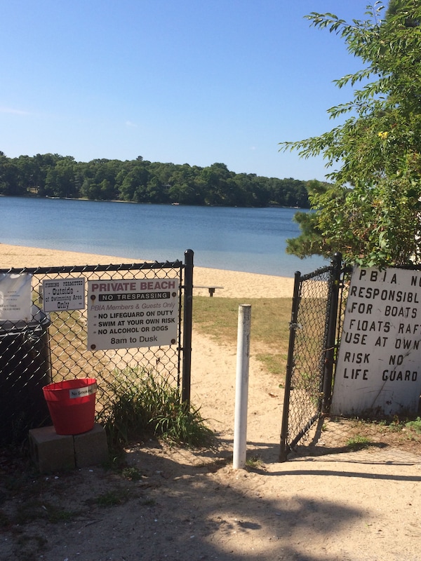 Private Pinecrest Beach for swimming, fishing, kayaking. Life guard on duty.