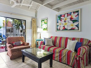 Living Area to balcony through glass sliding door