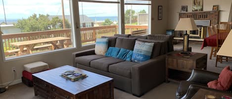 Beautiful Ocean Views from  Living room and deck