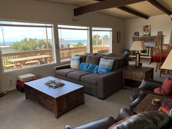 Beautiful Ocean Views from  Living room and deck