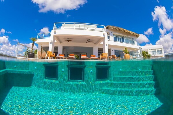 Infinity Edge pool with under water living room!