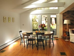 Large Light Dining Room with Skylight