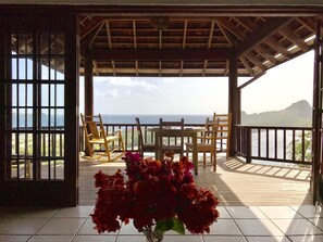 From interior looking at Pigeon Island