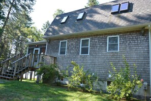 from driveway, enter upstairs through screened porch