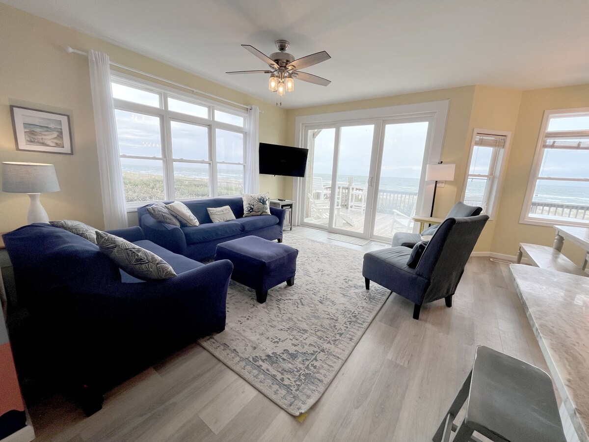Oceanfront Home with Direct Beach Access & Stunning Views in Emerald Isle