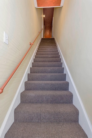 21 fairly steep steps