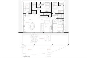 Lower level floor plan