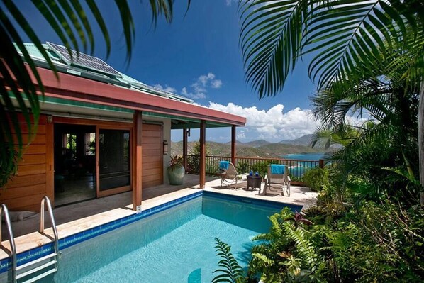 St. John's Most Romantic Villa - Solar-heated pool, privacy and more. 