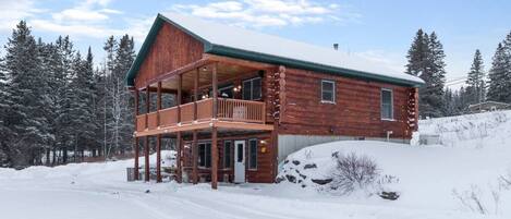 Private setting with large covered porch