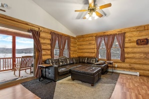 Open concept upper living room