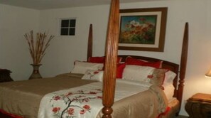 Upstairs Master Bedroom with a Cal-King Sealy Posteurpedic Pillowtop Mattress