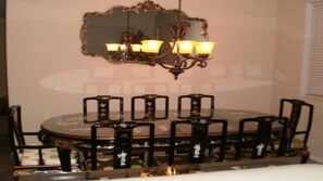 Formal Dining with close friends & family. Additional dining provided