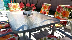 You can fully relax at the backyard!