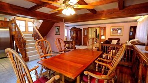 View of dinning room, formal living room, and stairs to the 3 Bedrooms