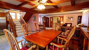 View of dinning room, formal living room, and stairs to the 3 Bedrooms