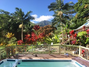 Lush and refreshing. Your own private pool and spa in paradise!